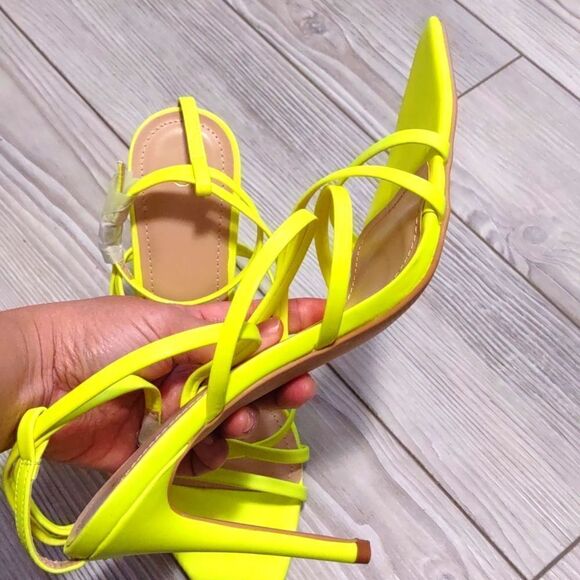 (41-1906)  🔥3/$20🔥  Mysoft Women's Sexy Pointed Toe Strappy  Sz 7 - Picture 9 of 11